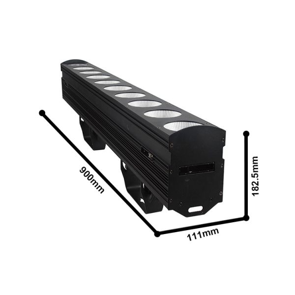 10* Tri 9W 3 в 1 Высокая яркость наводнительный свет Внешний Dmx512 Led Wall Washer Spot Light