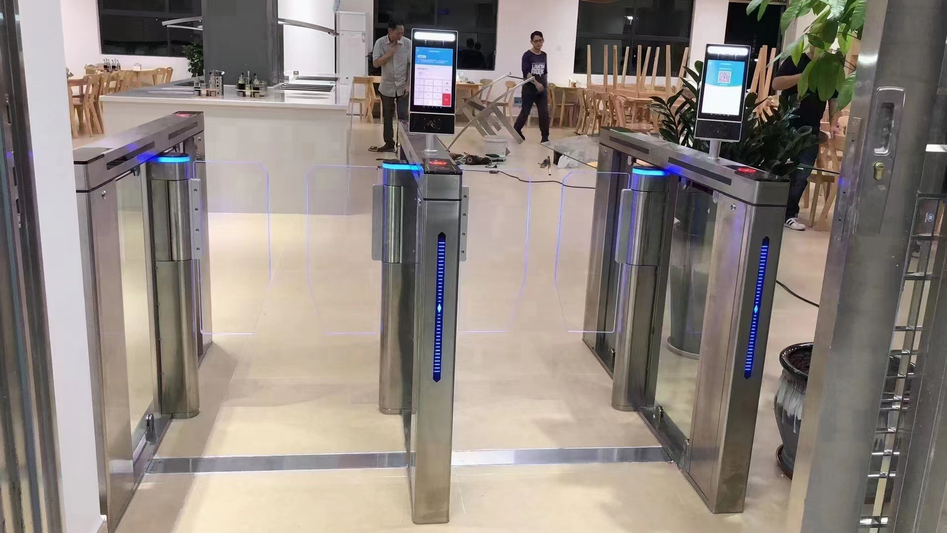 Безщеточный турникет Speedlane мотора сервопривода тонкий, турникет ESD расмки металлоискателя