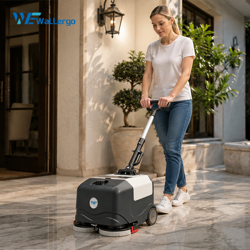 Electric Automatic Cleaning Floor Scrubber School Floor Cleaning Machine