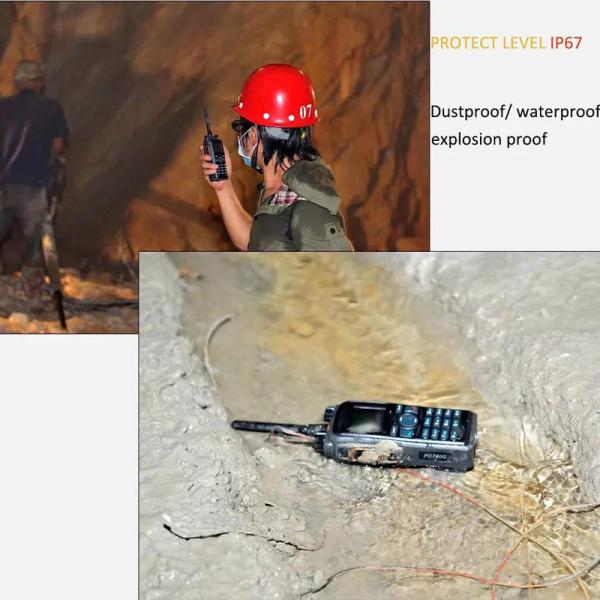 Pd780 Pd785 Walkie Talkie IP67 à prova de água e poeira à prova de explosão de alta potência