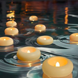 Water Activated Waterproof Floating Candle - Battery Operated LED Tealight for