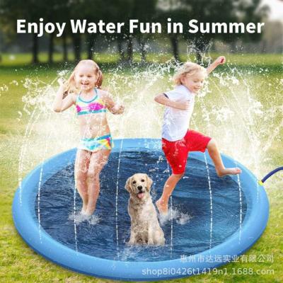 PVC Dog Splash Sprinkler Pad Foldable Dog Sprinkler Mat Outdoor
