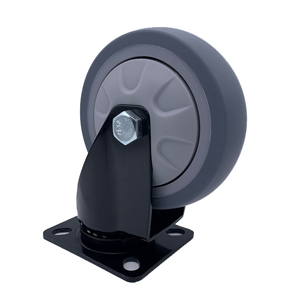 4" колесо рицинуса TPR плиты шарнирного соединения 200 kg емкости