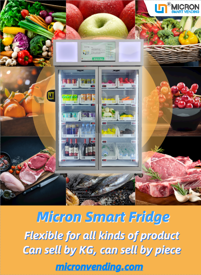 Яйцо R290 морепродуктов Refrigerated торговый автомат холодильника автомата умный с читателем карты
