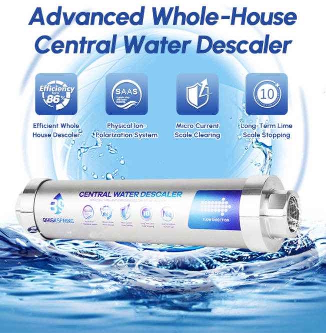 Sistema de descalcificador de água para toda a casa