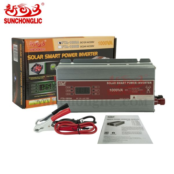 650W Output Modified Sine Wave Inverter Converts 12V DC to 220V AC with LED Digital Display