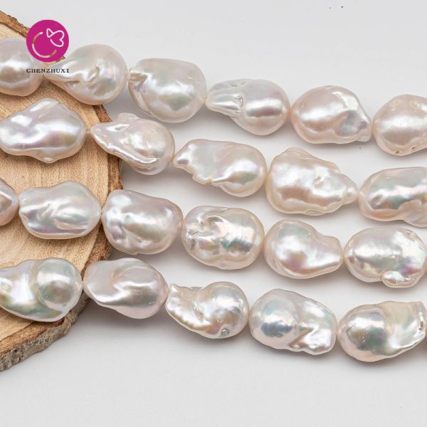 12-14mm Big Size Fresh Water Real Natural Wholesale Price AA Grade Baroque Pearl Beads Strands Fireball
