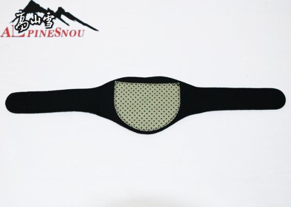 Tissu noir de Tourmaline de ceinture de soutien de cou d'aimants de chauffage d'individu pour les hommes et des femmes