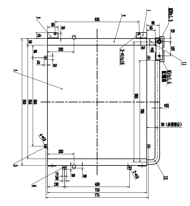 Радиатор гидравлического масла экскаватора PC200-7 KOMATSU