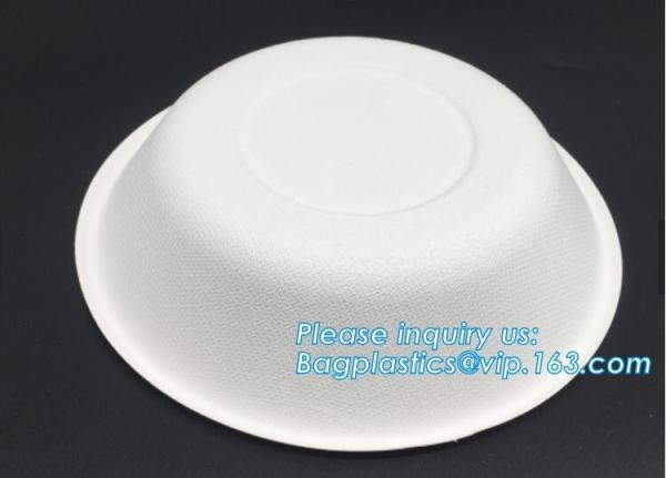 Sugarcane Bagasse Disposable Salad Bowl,biodegradable compostable sugarcane bagasse oval bowl 16oz,8oz 16oz 24oz 32oz bi