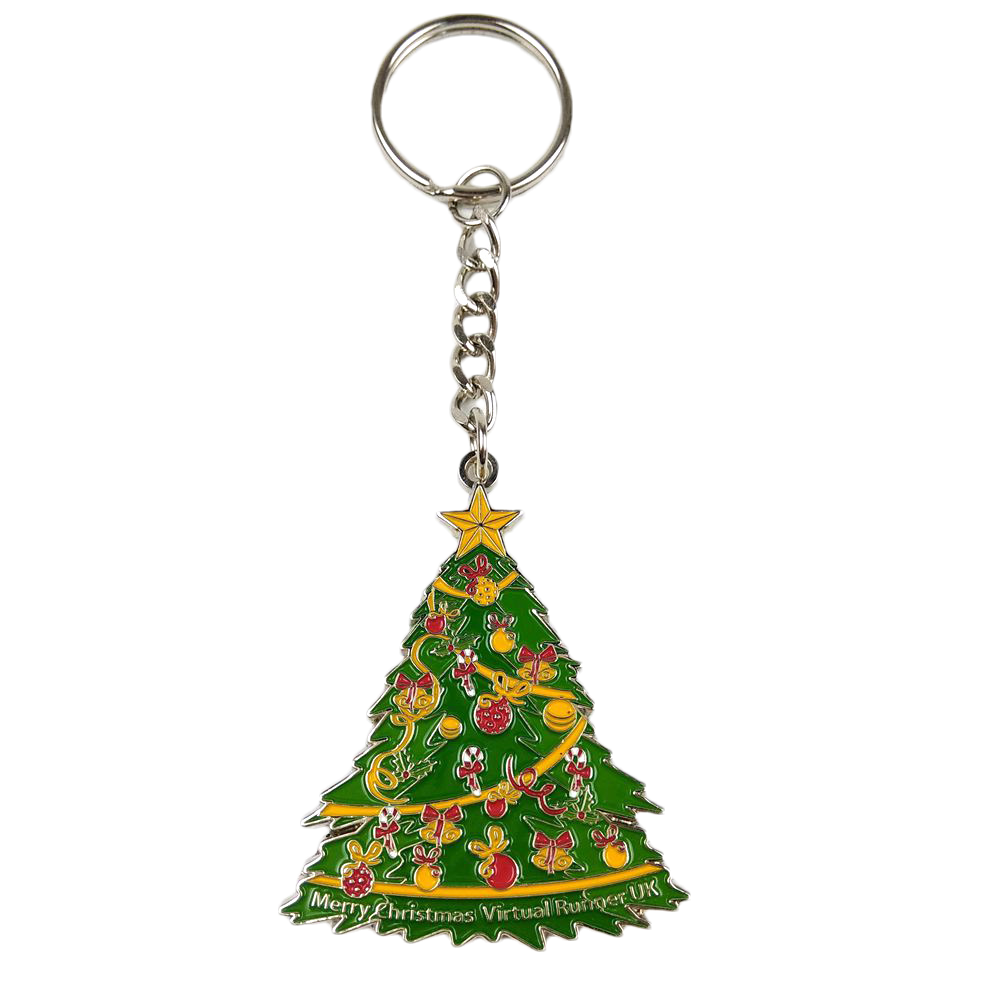 Рождественский промо-ключевой Санта Мягкие эмалированные ключи