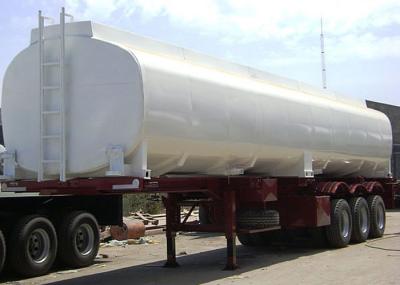 40000L Diesel Fuel Carbon Steel Tanker Trailer , Liquid Tank Semi Trailer