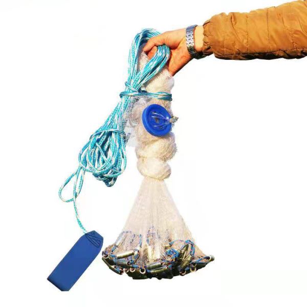 6FT Double Knot Nylon Mono filament Fish Farming Casting Net for Recreational Fishing