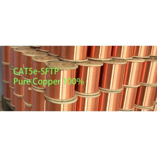 CAT5 SFTP Network Electric Copper Lan Cable Rj45 100M Transmission 23AWG 305m