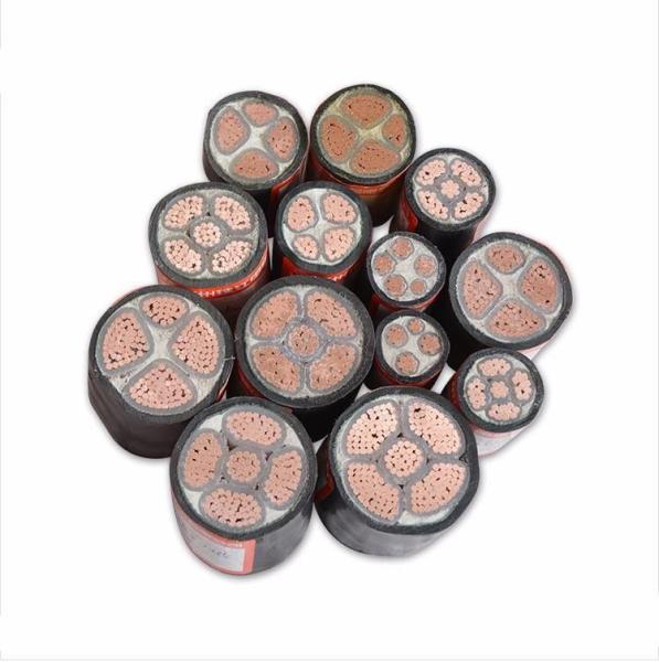 Comprimento personalizado 0,6/1KV NYY Condutor de cobre XLPE PVC Sheath cabo de alimentação elétrica