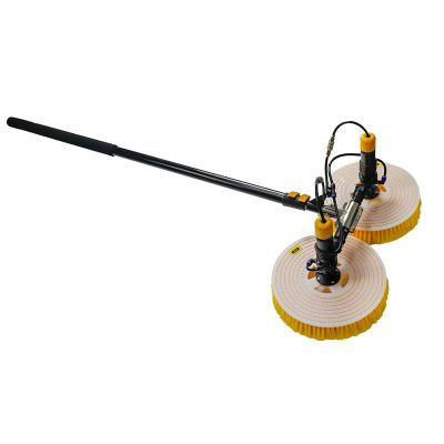 A escova de limpeza do painel solar da cabeça dobro e Polo automáticos Kit Solar Panel Cleaning Rotating escovam o equipamento da limpeza