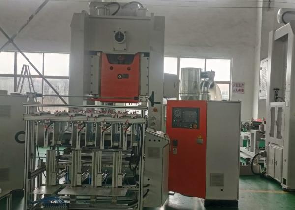1250 × 1000 Mm Bed Plate Dimensions Aluminum Foil Plate Machine Mitsubishi Inverter Direct