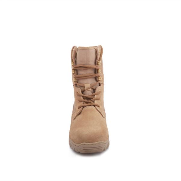 Desert Breathable Military Leather Boots PU Turn Over EVA Rubber Outsole