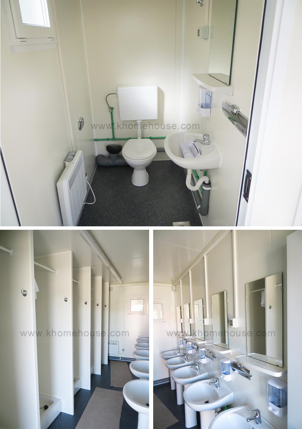 Светлый стальной Bathroom общественного туалета дома контейнера L6M портативный