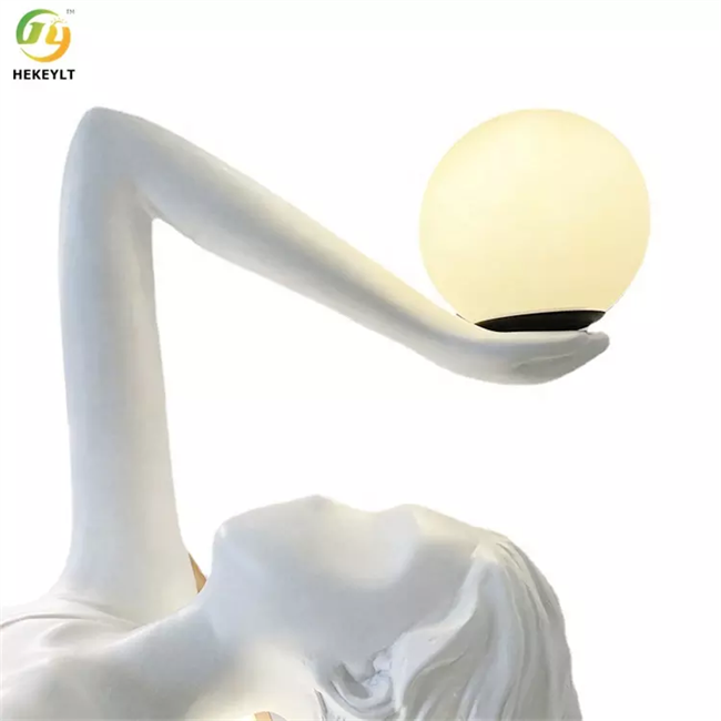 Положение нордической роскошной новизны скульптуры искусства дизайнерское привело лампы пола