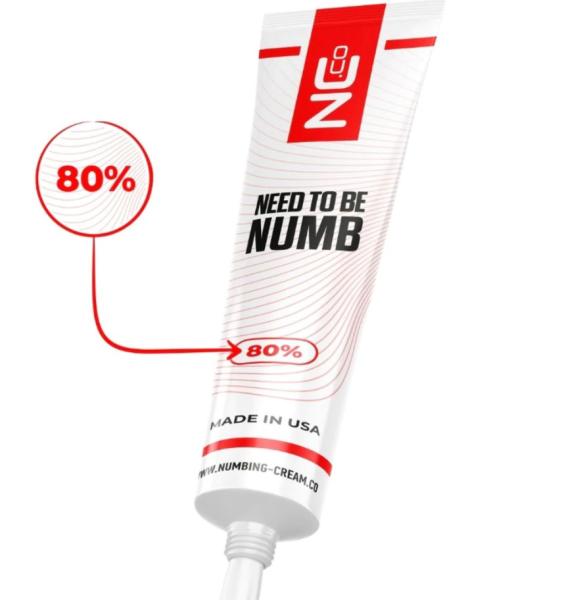 Gel anestésico tópico para tatuagem 30 gsm para remoção de pelos a laser