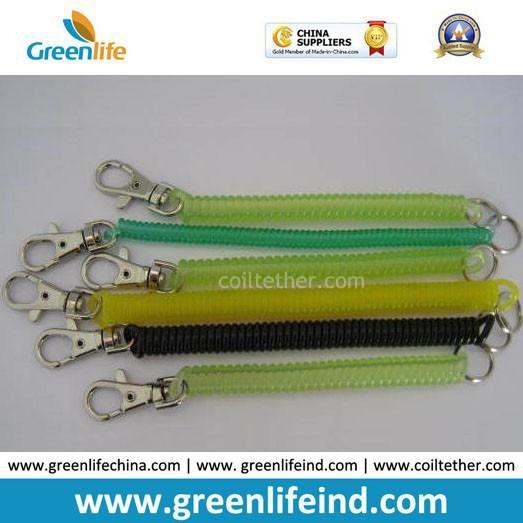 Hot Selling Colored High Quality Plastic Key Coiled Bungee Cord