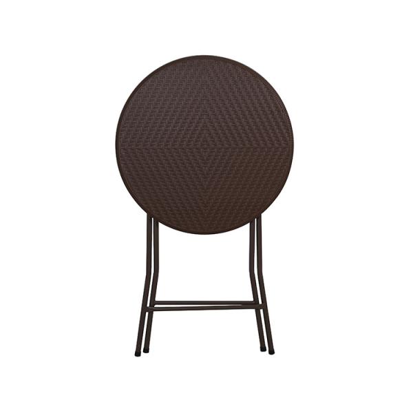 80cm Round Plastic Bar Height Folding Table 110cm Height Easy To Storage