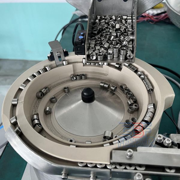 Cubo de alimentación vibratorio automático Cubo de alimentación de anillo de acero Lavadora de uñas Cubo vibratorio