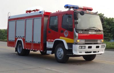 Caminhão de bombeiros de espuma de cabine dupla 177kw 4x2 para resgate de emergência de combate a incêndio