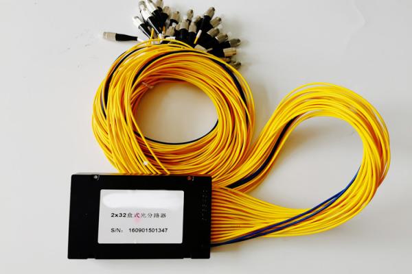 2X32 FC UPC PLC Fiber Splitter 1260NM to1650NM Excellent Environmental Stability