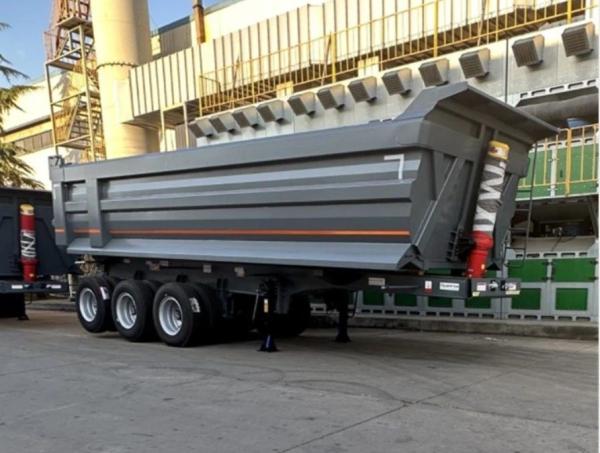 Customized 3 Axles 80 Tons Heavy Duty Dump Trailer Hydraulic Tipping Tipper Semi Trailer