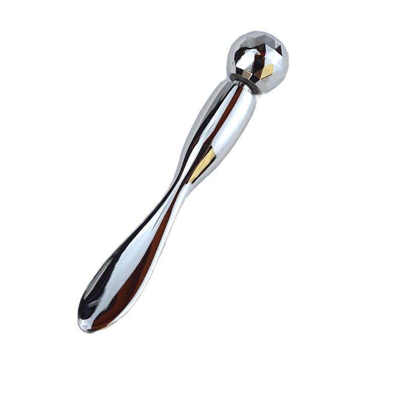 Eye Massage Cream Cosmetic Gold Metal Spoon And Spatula Facial Massager Roller Sticks Metal Mask