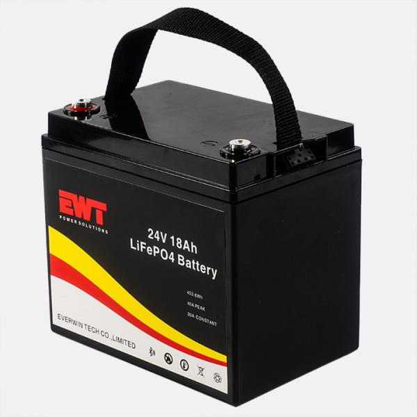 Batterie au lithium-fer-phosphate de 18Ah 24V IFR26700 LiFePO4 Batterie au LFP