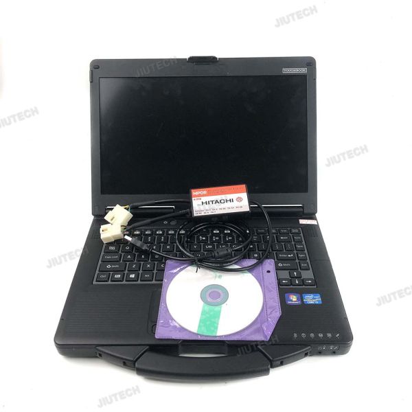 Pour le Dr.ZX Diagnostique câble USB 4Pin et connecteurs 6Pin Cont Pour Hitachi Scanner Diagnostique Excavator Diagnostic Outil + CF53 Laptop