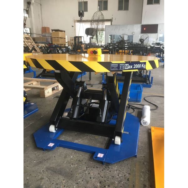 500 Lb 1000 Lbs Electric Lift Tables 3000 Lb Hydraulic Lift Table With Turntable