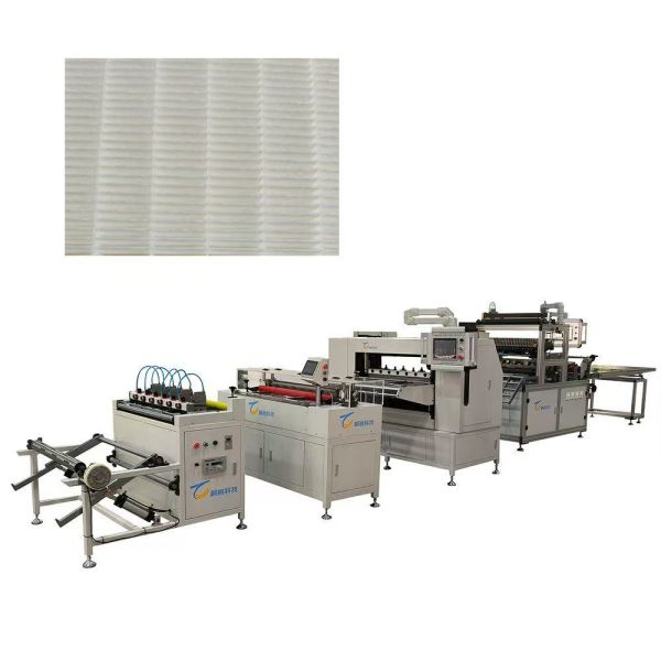Full-auto Knife Paper Pleating And Glue Production Line Air Filter Production Line