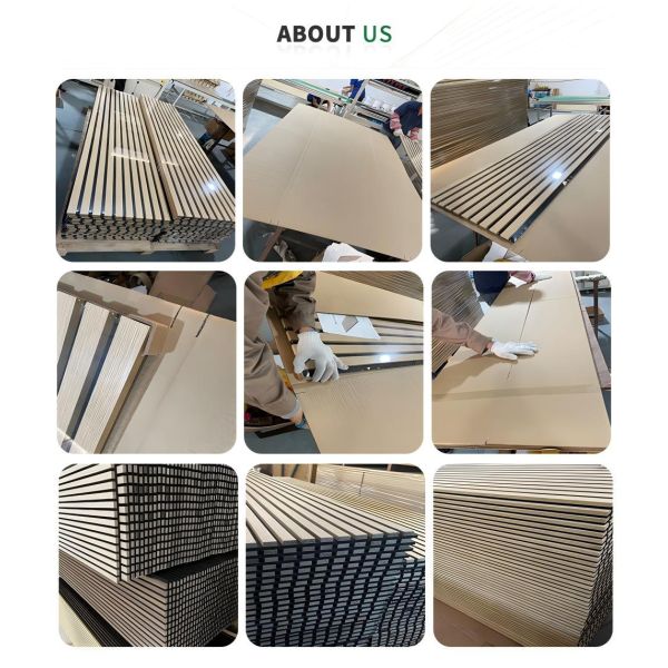 3D Model Design Wood Slat Wall Panels Black Customized For Noise Reduction