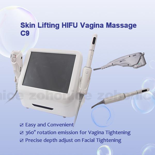 Max 200W Power 3D HIFU Machine 3.0mm For Face 2J Max Energy Vagina Tightening