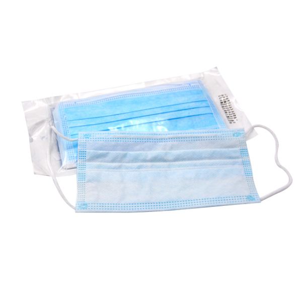 Medical Safety 3 Ply Non Woven Face Mask Anti Virus Fiberglass Free Function