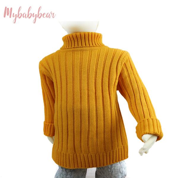 Boys Winter Thick Pullover Top High Turtleneck Children turtle neck Sweater for Kids