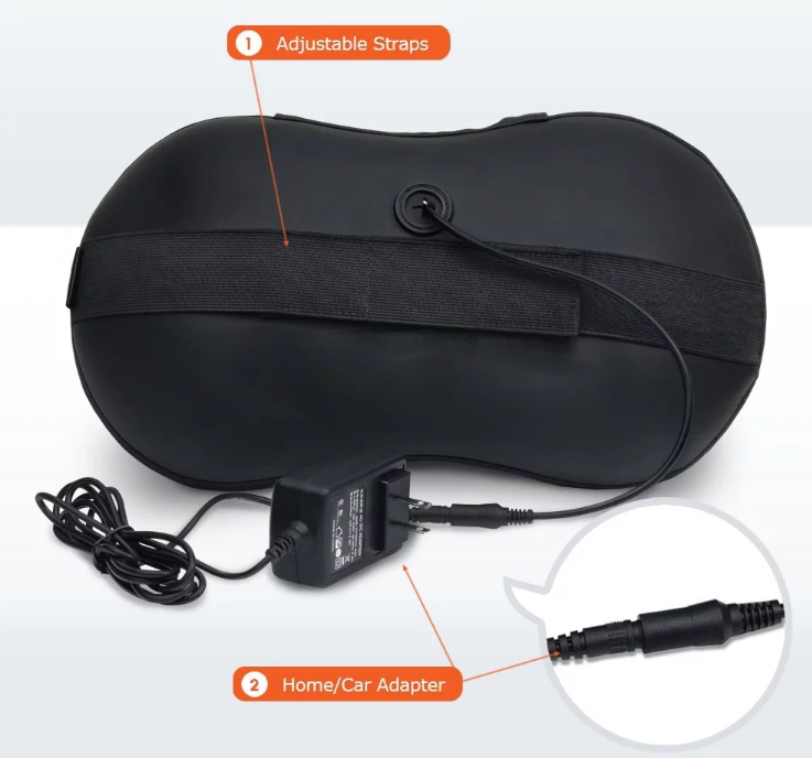 Home Office Car Shiatsu Deep Kneading Massage Pillow With Heat 0.9KGS/ 1.2 KGS