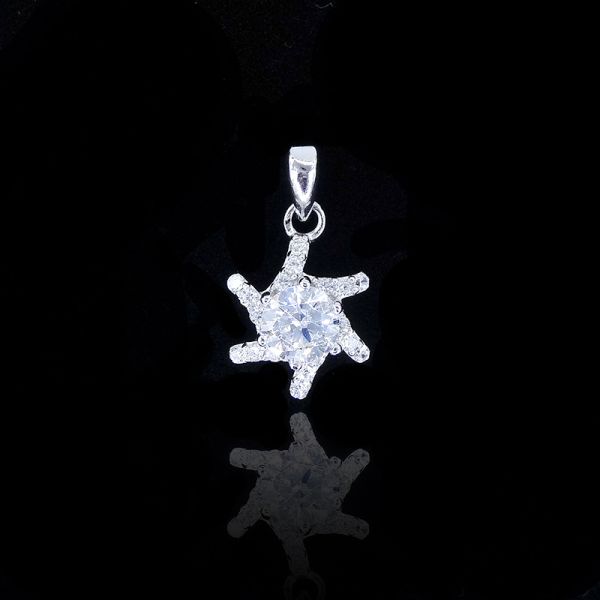 Dragonfly Shape Animal Brilliant Real Silver Pendants For Anniversary / Party