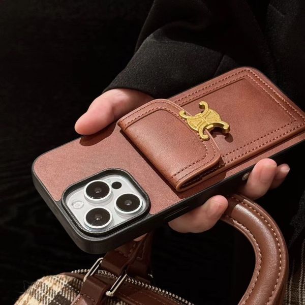 Apple Celine Designer Crossbody Full-Cover Phone Case