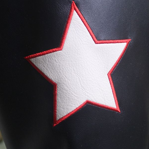 Custom Men's Short Leather Jacket Elastic Waistband Bomber Jacket Embroidered Pattern Towel Embroidered Motor Jacket Casual