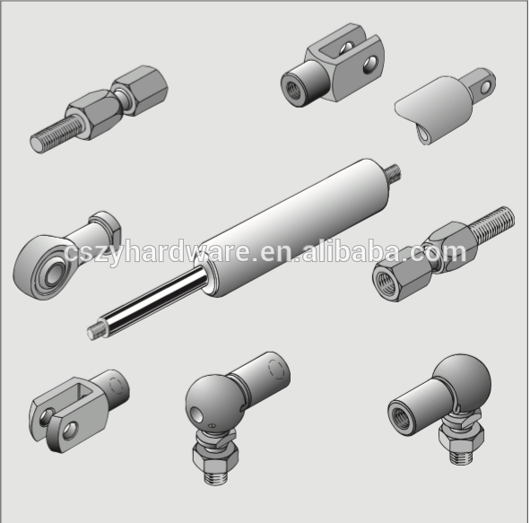 Waterproof Stainless Steel 316 Spring Lift Gas Struts For Marine Boat