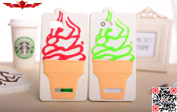 New Fashion Design Brand New Ice Cream Silicone Cover Case For Lenovo A880 Multi Color