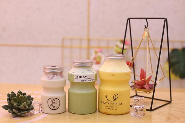Modern Milk Tea Bottles Packaging Solution For 0.5kg Beverages