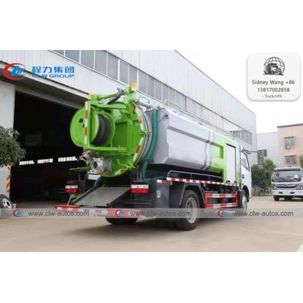 Dongfeng Kaipute 3000L Water Tank 7000L Septic Tank Vacuum Suction Truck