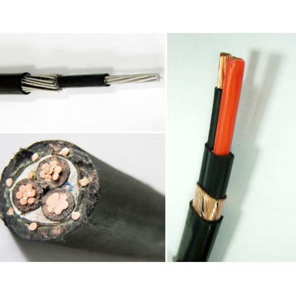 SEU Concentric Neutral Cable 600V Stranded Copper / Aluminum Conductor
