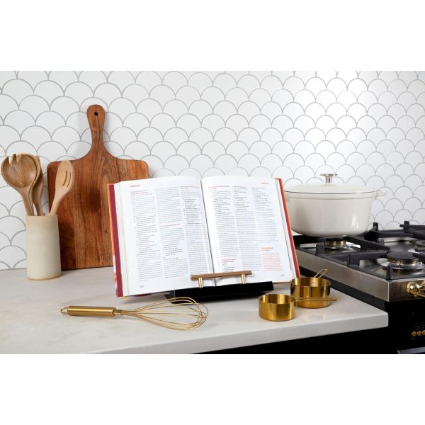 Sample Charge Free Folding Recipe Book Stand for Kitchen Counter Triangle Page Holder